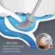 thumbnail image 3 of Toilet Brush, Flexible Silicone Toilet Brush, Quick Drying Toilet Brush And Container For Bathroom With Wall Mount, Gray Starlight, 3 of 4