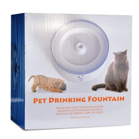 WADEO Automatic Cats/ Kitty/ Dogs Drinking Water Fountain With 0.8 Gallon Large Water Capacity Quadruple Filtering 3 Intelligent Working Modes And Mute Pump