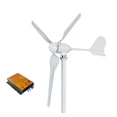 thumbnail image 1 of Wind Turbine Generator 2000w Horizontal Wind Turbine Generator 3 Blades 12V 24V 48V Alternative Energy Generator MPPT Controller ,Easy to Install, 1 of 7