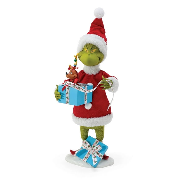 Department 56 Grinch & Max Christmas Figurine 12in H