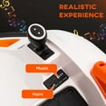 thumbnail image 4 of Qaba 12V Electric Ride on Bumper Car for Kids 1.5-5 Years Old, Baby Bumper Car with Remote Control, Orange, 4 of 9