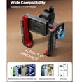 thumbnail image 2 of Motorcycle Phone Mount, Bicycle Handlebar Cell Phone Mount, Stroller Scooter Phone Clip for iPhone Samsung Galaxy 4.7''-7'' Smartphones, Black, 2 of 6