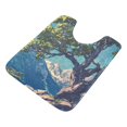 thumbnail image 7 of Yayeee Bath Rug for Bathroom Floor Non Slip Contour Fluffy Soft Absorbent Mat, 20"x24", Blue Tree, 7 of 7