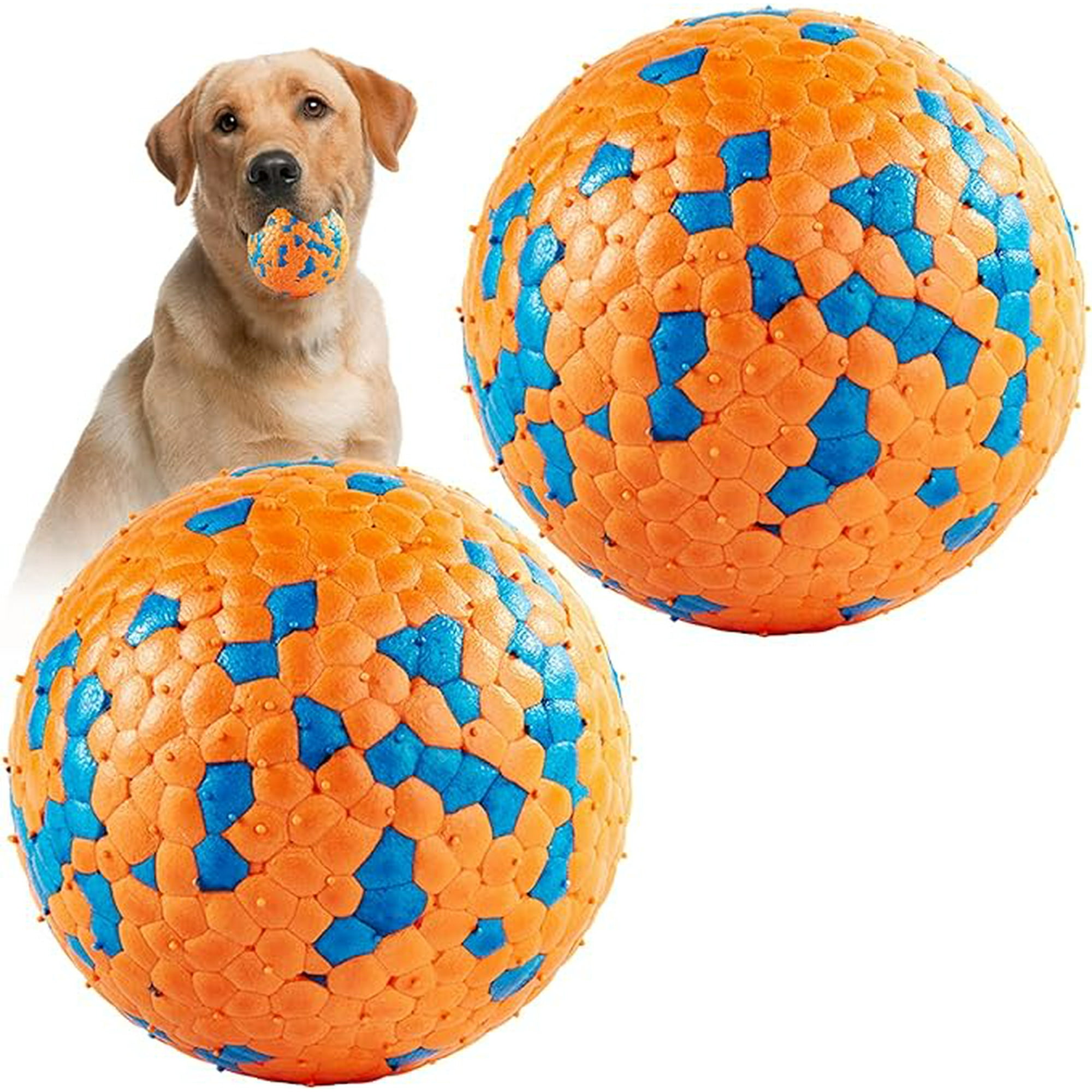 2Pcs Dog Ball Indestructible Dog Ball Dog Ball Dog Tennis Ball Dog Tennis Ball Interactive Dog Toy Indestructible Dog Ball 7 cm