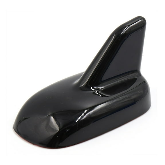 Unique Bargains Black Plastic Shark Fin Dummy Decorative Adheive Roof Antenna Aerial for Car