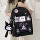 thumbnail image 1 of Sanrio-mochila de Hello Kitty Melody Kuromi Pom Purin, bolso escolar de gran capacidad, periférico de Anime, impermeable, para mujer y Niña gym unisex, 1 of 2