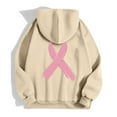 thumbnail image 6 of Breast Cancer Awareness Hoodie 2025 Long Sleeve Zip Up Hooded Sweatshirt with Pockets Pullover Hoodies for Women, 6 of 7