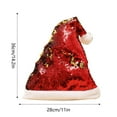 thumbnail image 3 of Christmas decorations double-sided flip Christmas sequin hat colorful beads pick adult antler Christmas hat B, 3 of 9
