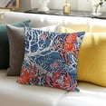 thumbnail image 3 of SHANXI Pillow Covers For Kids Boys Teens Tropical Wild Cushion Covers Navy Blue Oasis Cushion Cases 24x24in, 3 of 5