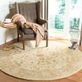 thumbnail image 2 of SAFAVIEH Antiquity Beaufort Traditional Floral Wool Area Rug, Ivory/Brown, 7'6" x 9'6" Oval, 2 of 7