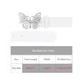 thumbnail image 4 of INSPIRE CHIC Women's Belts Fashion Versatile Rhinestone Butterfly Buckle Belt for Jeans Dresses 106x3.2cm/41.7x1.3" White, 4 of 6
