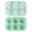 Green, variant on Baseball Ice Mold, 3D Silicone Ice Cube Tray, Slow Melting Ice Block Maker, Multi-Purpose Kitchen Mold, 1pc Ice Mold, Blue
