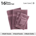 thumbnail image 4 of Juego de toallas de baño LANE LINEN, 100% algodón mercerizado, 16 piezas, 4 of 9