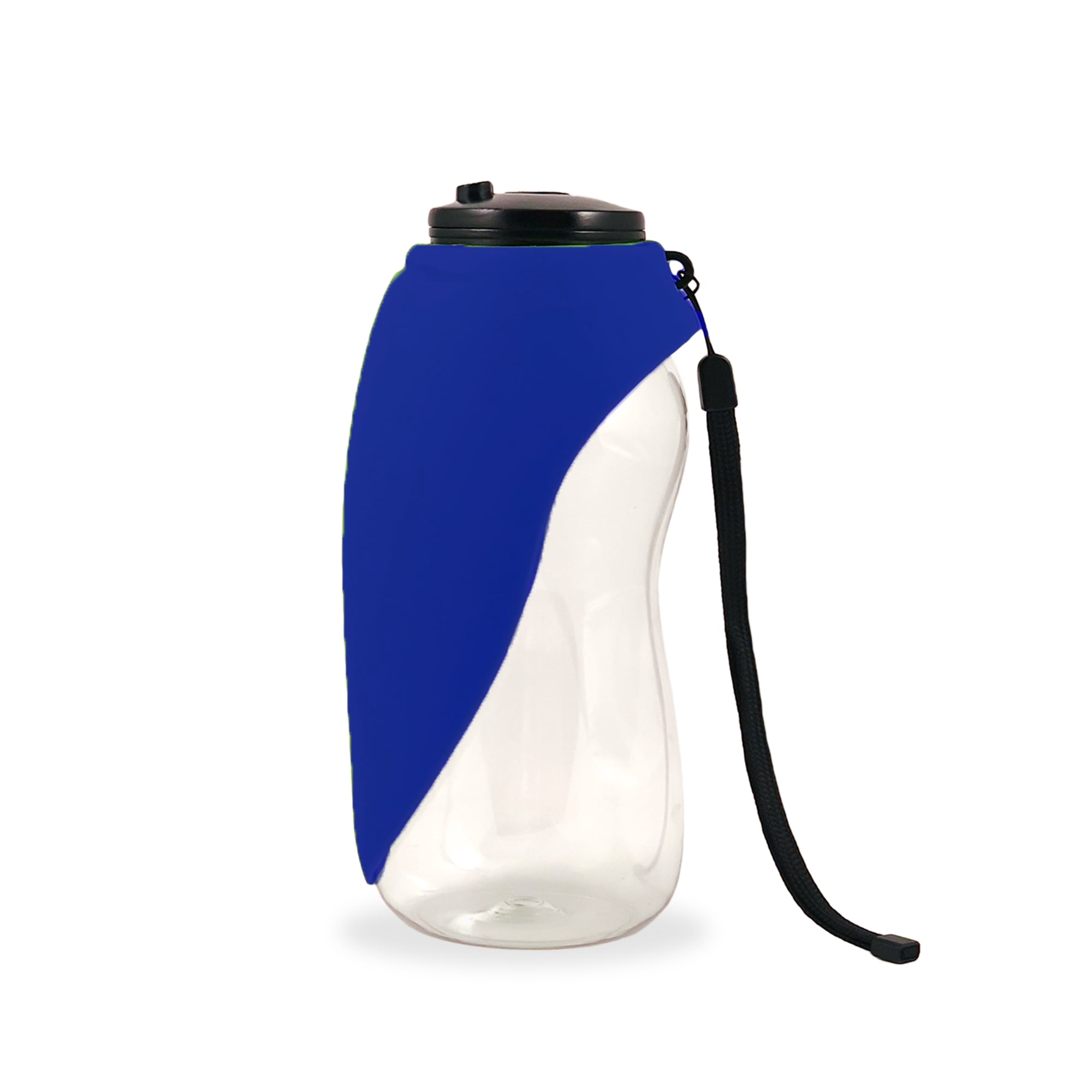 Blue Fold-A-Bowl Portable Pet Water Bottle & Bowl