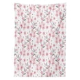 thumbnail image 3 of Ambesonne Watercolor Tablecloth Rectangular Table Cover, Sakura Cherry Garden, 60"x90", Reseda Green Pale Pink, 3 of 4