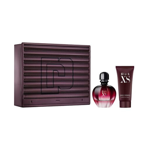 SET PACO RABANNE BLACK XS 2PZS 80ML EDP SPRAY BODY LOTION 100ML