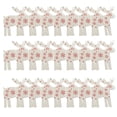 thumbnail image 2 of Yuarrent Paquete de 100 adornos colgantes Material de primera Colgante de Artesanía Diseño único Decoración navideña Rodajas de Kits de decoración para fiestas rojo blanco StiftWeihnachtsbaum Yuarrent HA059725-03B, 2 of 6