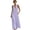 Light Purple, variant on Avolia Plus Size Women Summer Casual Dress Solid Color Breathable Polyester Everyday Outing Wear Light Purple L