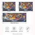 thumbnail image 4 of Dailycode Satin Pillow Case King Silk Pillow Cover for Hair and Skin Envelope Closure Abstract Art Oil Painting Tiger 20"x40", 4 of 9