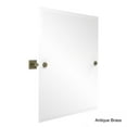 thumbnail image 3 of Allied Brass MT-92-PEW Montero Collection Contemporary Frameless Rectangular Tilt Mirror with Beveled Edge, Antique Pewter, 3 of 5