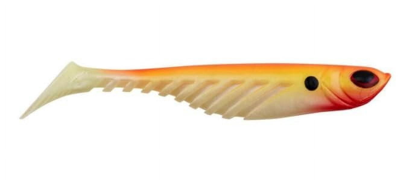 Berkley PowerBait Ripple Shad Fishing Bait, Fire Perch, 4in | 10cm