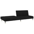 thumbnail image 2 of vidaXL 2-Seater Sofa Bed Black Velvet, 2 of 5