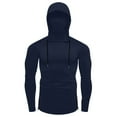 thumbnail image 3 of Bibifish Hoodies For Men Fall Fashion Tight Fit Hoodies With Face Mask Trendy Lightweight Breathable Outdoor Athletic Sun Shirts, 3 of 4