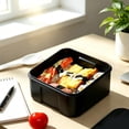 thumbnail image 5 of Portable Bento Lunch Box, Single Compartment Container with 2-in-1 Utensil, Microwave Reheatable for Office & Campus, 5 of 6