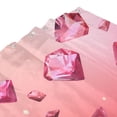 thumbnail image 2 of Pink Crystal Shower Curtain 72X72In For Bathroom, Waterproof Fabric Quick Dry Soft Decoration Set, 2 of 5