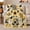 Basket Bloom, variant on Sunflower Honeybee Patchwork Farmhouse, Rustic Botanical Portrait, Warm Flannel Blanket for Ranch House and Living Room, Garden Lovers Housewarming Gift, Rustic Home Decor