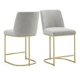 thumbnail image 2 of Weston Home Klimt Counter Height Stool, Set of 2, Light Gray, 2 of 9