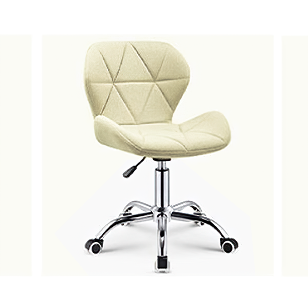 Silla de oficina con respaldo geométrica ergonómica ilios innova Crema