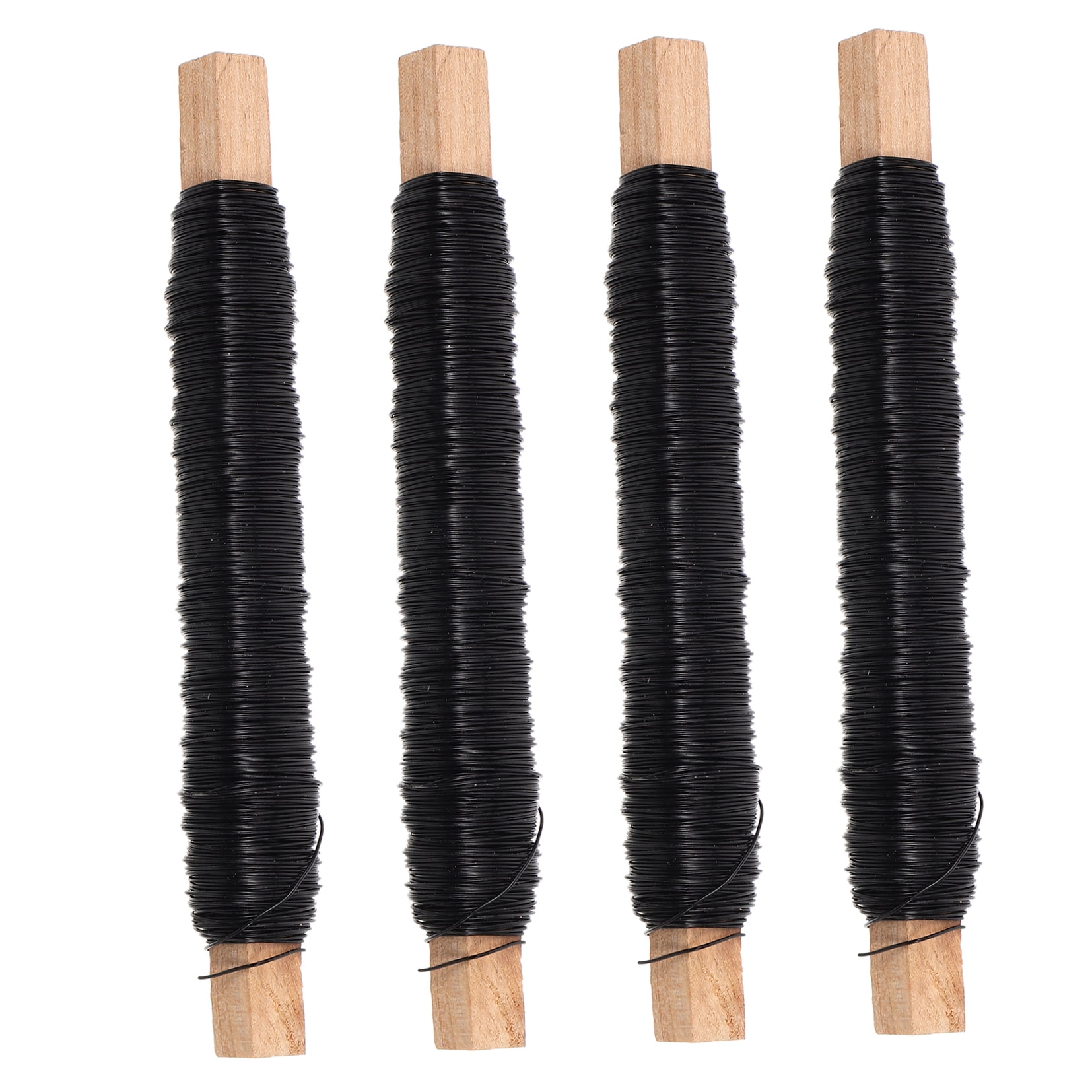Masteelf 4 Rolls Floral Wire Stems for Flower Arrangements, Florist Wire, Versatile Iron Wire Stems for Crafting and Fixing