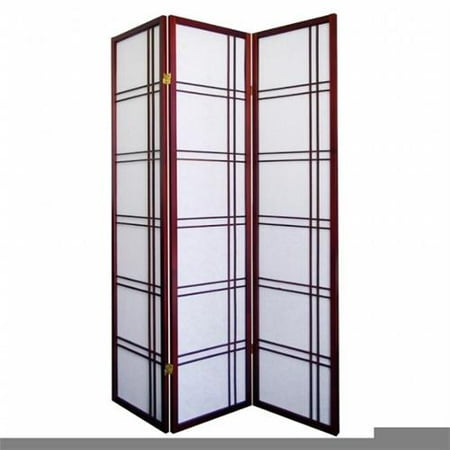 3-Panel Room Divider, Cherry