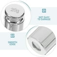 thumbnail image 3 of LABSERRON 5Pcs Round Cylindrical Calibration Weight for Home Users Professional Measurements, 3 of 8