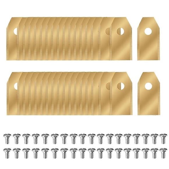 36 Pcs Lames de Rechange pour Segway Navimow I105N/I108N/I110N/ H500N/H800N/H1500N/H3000N Tondeuse Robotisée avec Vis,A