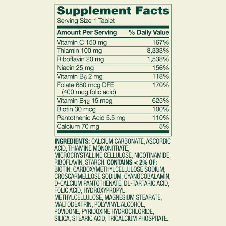 4 pack) Spring Valley Super Vitamin B-Complex Tablets Dietary