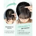 thumbnail image 4 of Clip in Bangs Bangs Hair Clip Fake Bangs Clip In Bangs Real Human Hair Hairpieces Ombre Blonde 360° Cover Clip on Bangs for Women Fringe with Temples Wispy Bangs Clip In Hair Extensions French Bangs, 4 of 10