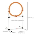 thumbnail image 2 of 2-in-1 Dog Obstacle Training Agility Equipment Tire Jump Ring/Hurdle Bar with a Simple & Easy Setup & Storage Bag, 2 of 7