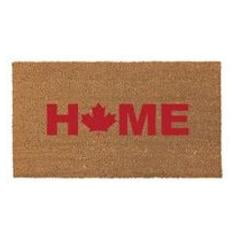 Home Maple Leaf Coir Door Mat - with Rubber Back, 18" x 30"