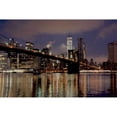 thumbnail image 3 of Blaustein, Alan 18x13 Black Modern Framed Museum Art Print Titled - Brooklyn Bridge at Dawn, 3 of 5