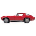 thumbnail image 5 of 1963 Chevrolet Corvette Stingray Z06 Riverside Red With White Stripes American Muscle 30th Anniversary 1/18 Diecast Model Car By Autoworld Amm1263, 5 of 6