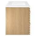 thumbnail image 4 of Modway Render 36" MDF Wood Wall-Mount Bathroom Vanity in Oak/White, 4 of 4