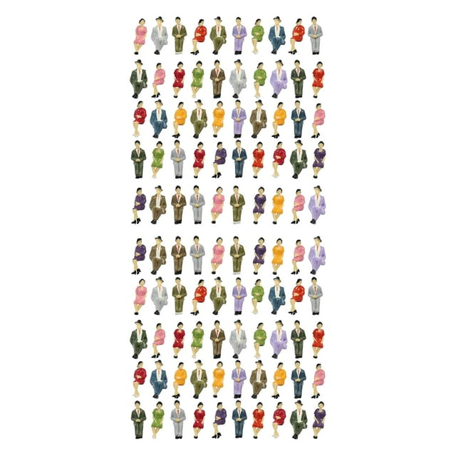 Minifiguras 100x1:30 Yotijar Surtido de personas en miniatura Multicolor
