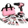 thumbnail image 1 of Kit de herramientas COMOWARE de 171 piezas con taladro eléctrico de 20 V para mujer con bolsa, 1 of 8