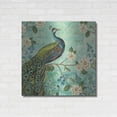 thumbnail image 3 of Luxe Metal Art 'Peacock Arbor V Blue' by Sue Schlabach, Metal Wall Art, 36"x36", 3 of 9