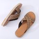 thumbnail image 4 of Pantuflas de fondo plano para mujer tejidas informales de tendencia cómoda de nuevo estilo de verano Wmkox8yii  hj789, 4 of 8
