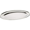 thumbnail image 3 of TrueCraftware- Oval 22” Platter Stainless Steel - Heavy Duty Metal Serving Tray Serving Platters for Appetizer Snack Fruit Cake Server Party Food Display Tray Serving Dishes for Entertaining, 3 of 6