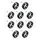 thumbnail image 3 of Sonducket Anillo de temperatura Acero Emoción Anillos de humor Pareja Joyería de mano sensible inteligente, Tamaño 9, Negro Negro 9 # 10piezas Sonducket CBP154620, 3 of 6