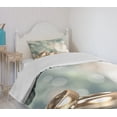 thumbnail image 4 of Ambesonne Wedding Quilted Bedspread Set 2 Pcs, Rings Abstract Bokeh, Twin Size, Multicolor, 4 of 6